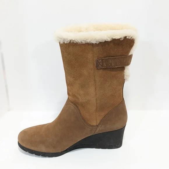 NWOT UGG Waterproof Edelina Wedge Boots - Picture 4 of 16